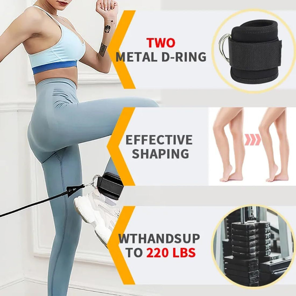 Correas De Tobillo Para Ejercicios De Gimnasio Con Máquina De Cable