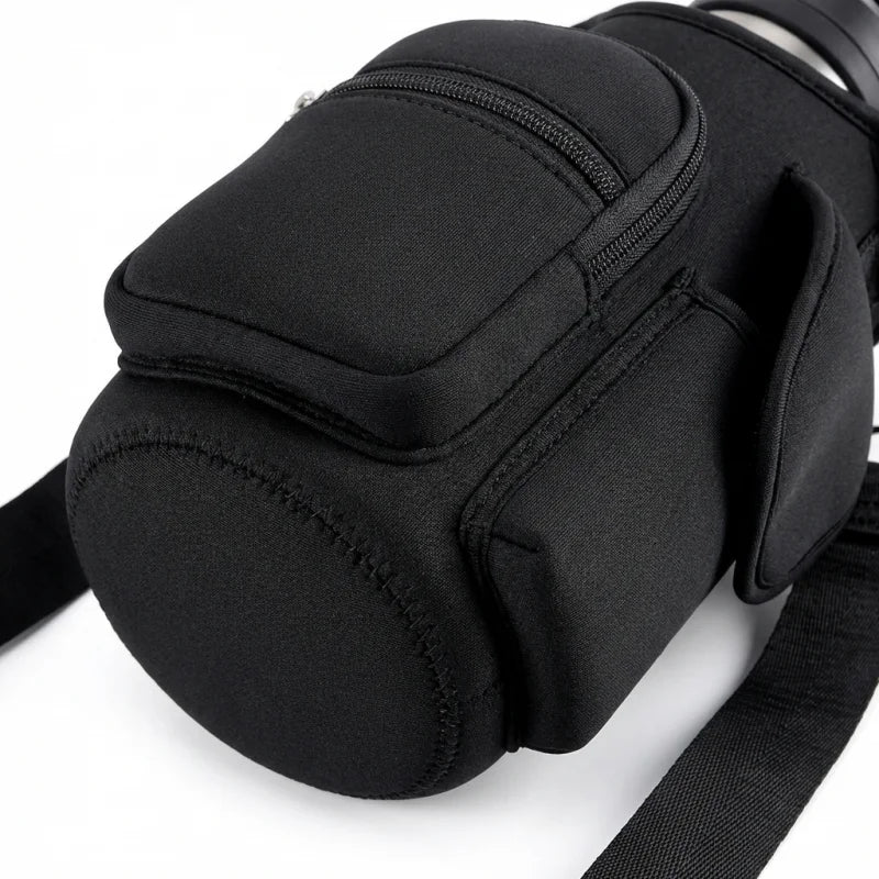 Magnetic Fitness Water Bottle Holder with Phone Pocket and Shoulder Strap Gym Accessories Storage Pouch Carrier Bottle Cover
