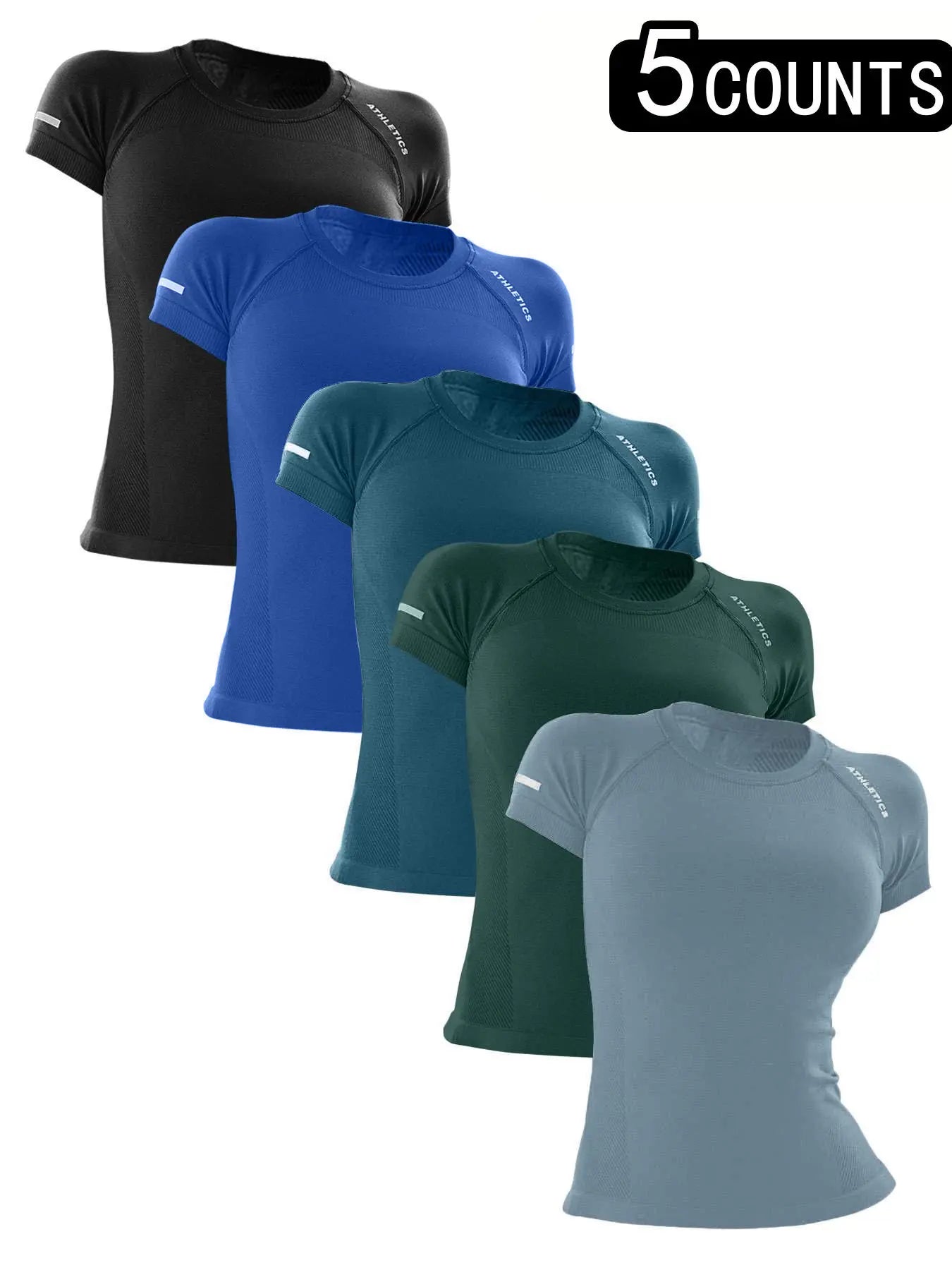 Sporty Women'S Letter Print Raglan Sleeve Sports Tee, Breathable round Neck Short Sleeve T-Shirt for Yoga Gym Workout Running, Ladies Sportswear for All Seasons